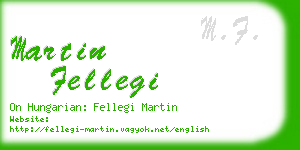 martin fellegi business card